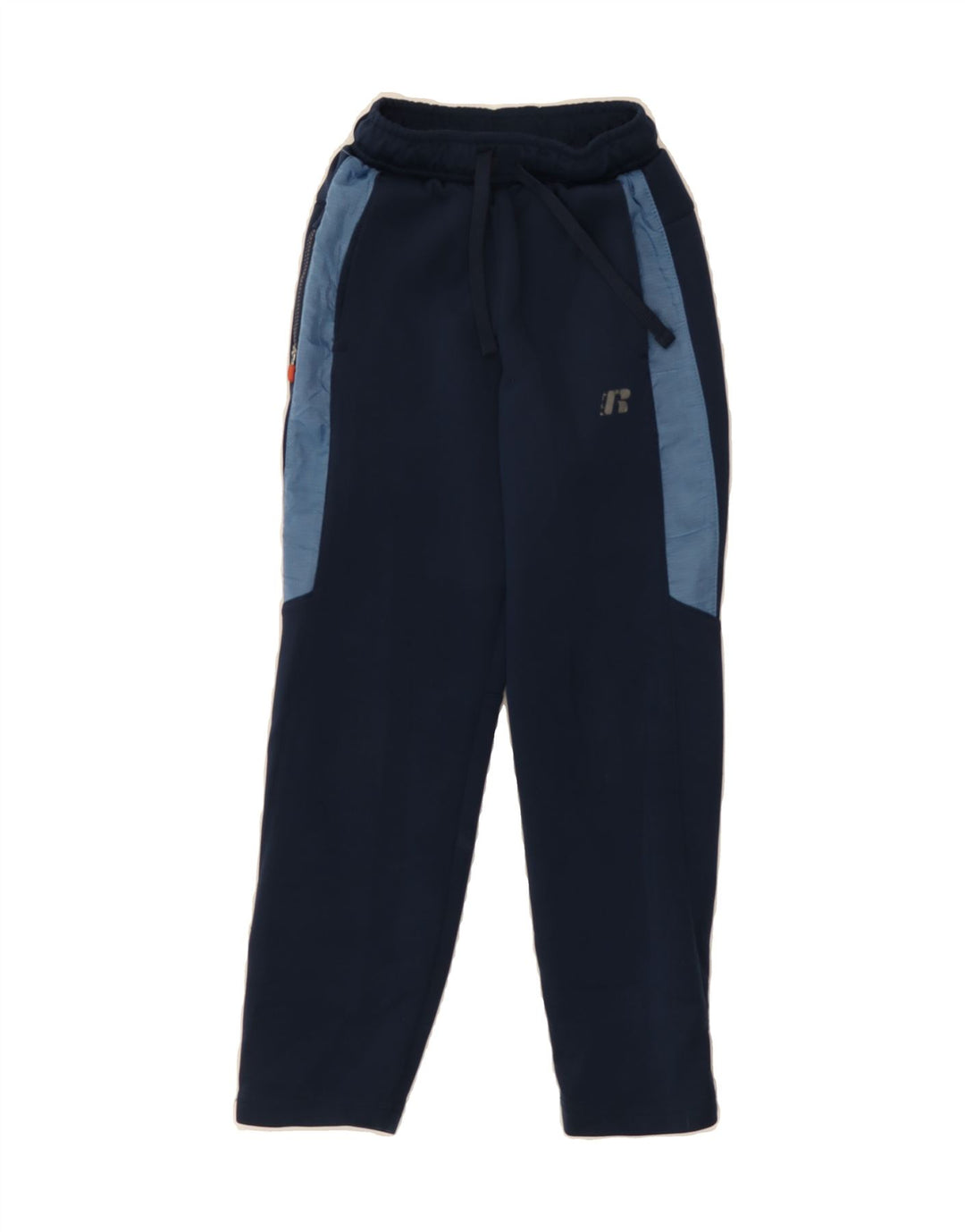 RUSSELL ATHLETIC Boys Tracksuit Trousers 6-7 Years Small  Navy Blue Vintage Russell Athletic and Second-Hand Russell Athletic from Messina Hembry 