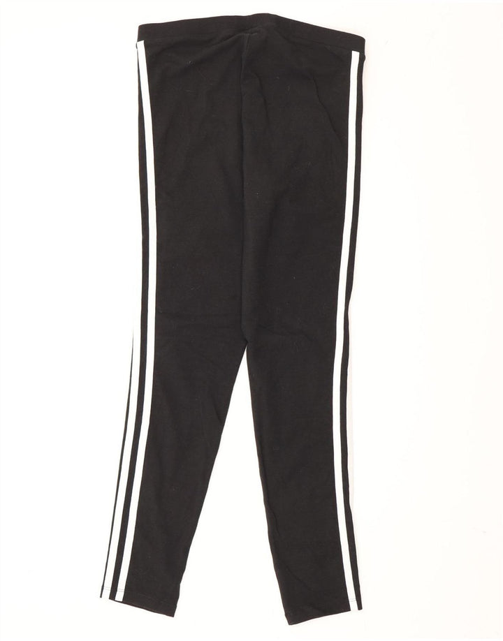 Legginsy Damskie Adidas UK 10 Małe Czarne Bawełniane