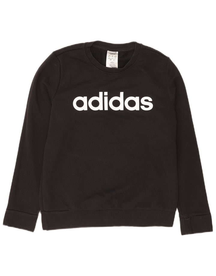 Damska bluza Adidas Graphic Regular Fit Sweter UK 12/14 Średnia czarna