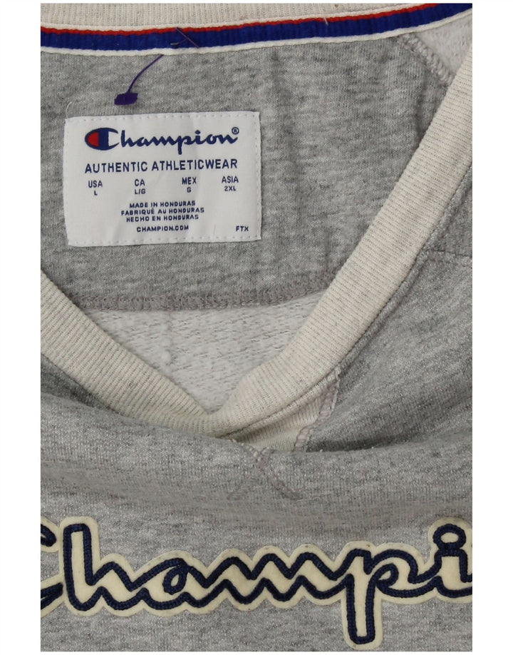 Damska bluza z grafiką CHAMPION UK 16, duża, szara