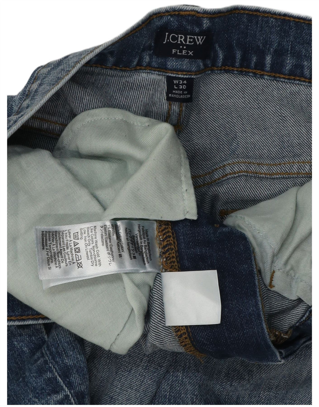 J. Crew Męskie jeansy slim W34 L28 Niebieskie bawełniane