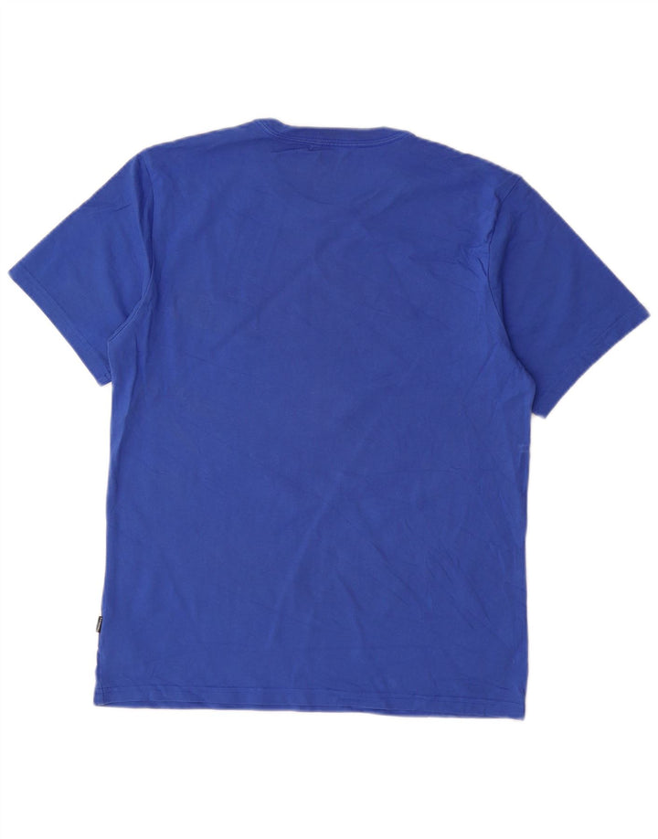 CONVERSE Mens Graphic T-Shirt Top Small Blue Cotton