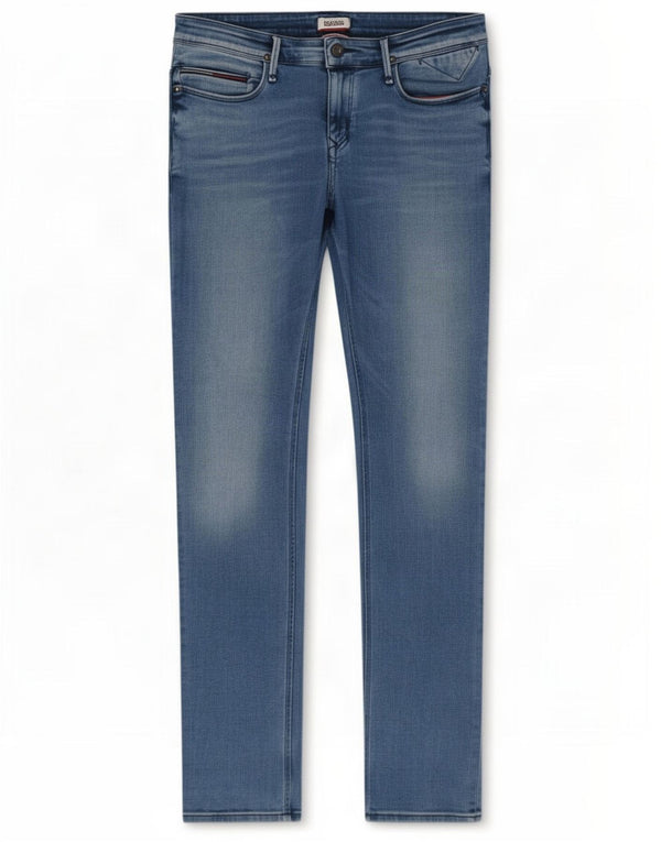 Męskie jeansy obcisłe Tommy Hilfiger W36 L34 Niebieskie bawełniane