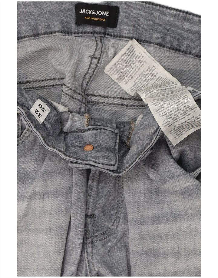 Męskie dżinsy Jack & Jones W32 L30 Szara bawełna