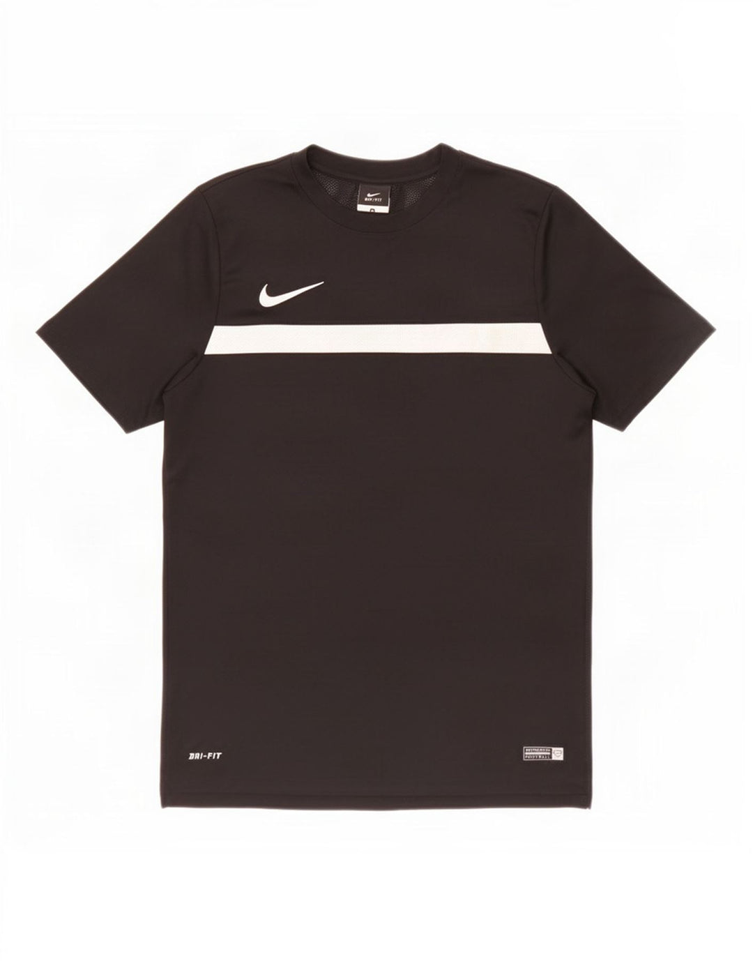 Męski T-shirt Nike Dri Fit Top, średni czarny poliester z blokami kolorów