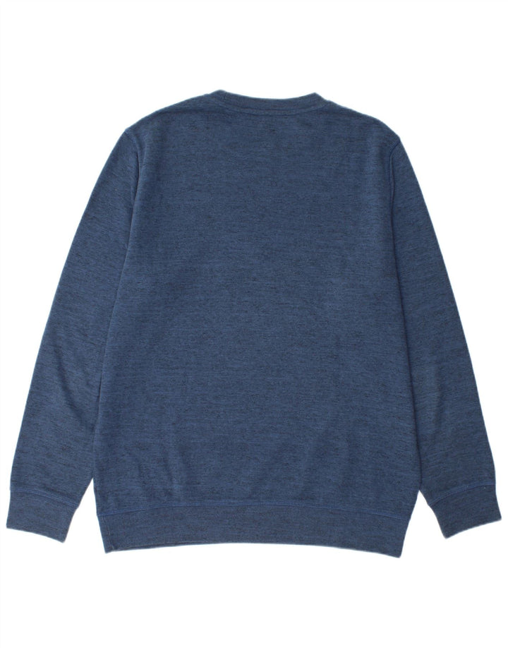 Męska bluza Reebok z grafiką, duża, granatowa, bawełniana w cętki