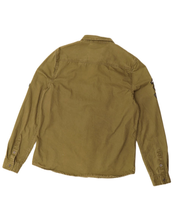 Damska koszula graficzna Superdry UK 14, średnia bawełna khaki