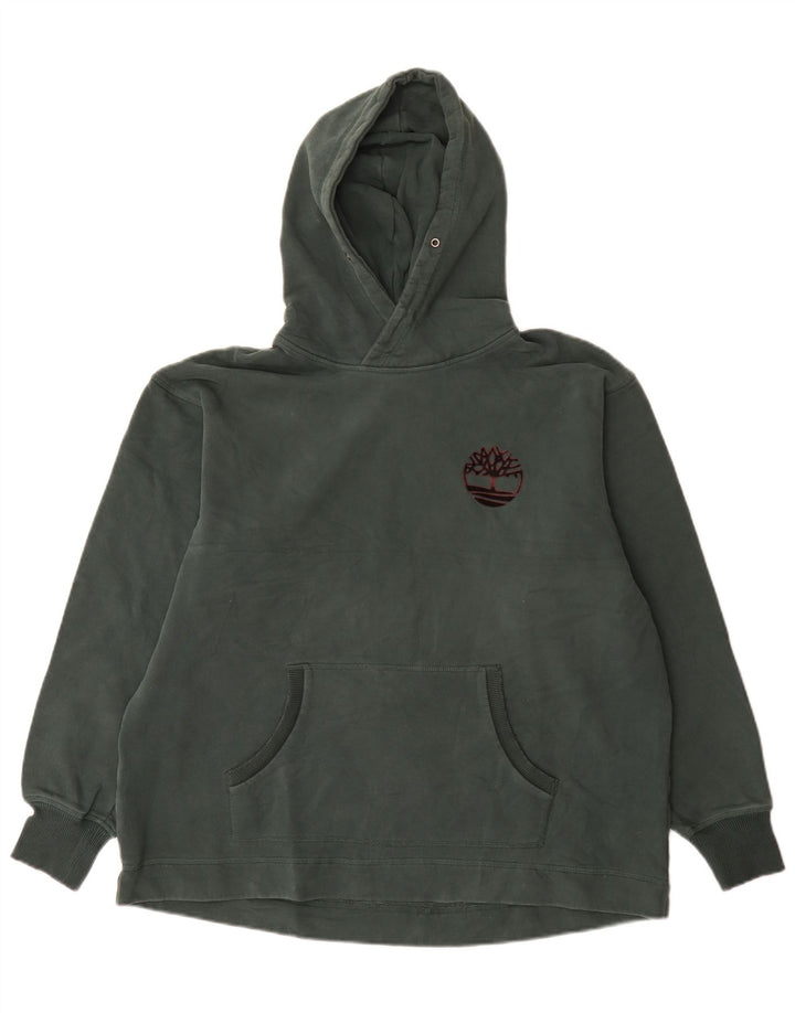 Męski sweter z kapturem Timberland, duży, zielony, bawełniany