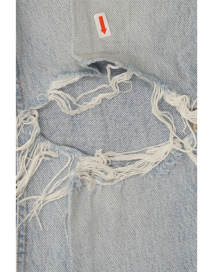 ZARA Womens Distressed Bootcut Jeans EU 32 2XS W22 L30 Blue Vintage Zara and Second-Hand Zara from Messina Hembry 