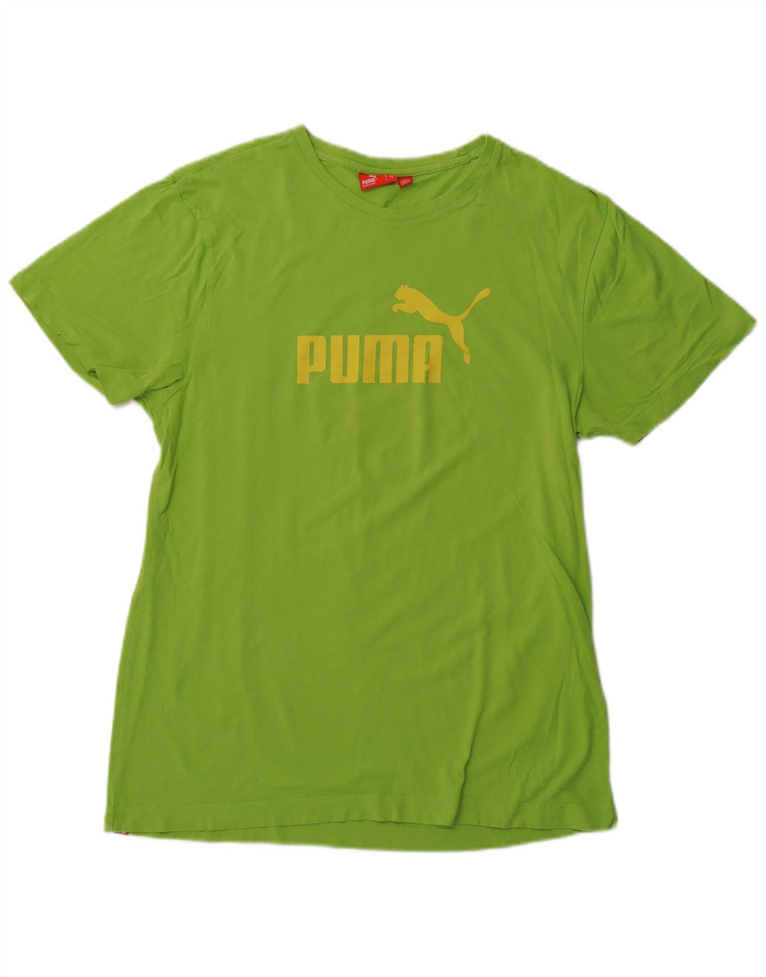Męski T-shirt z grafiką Puma, duży, zielony sportowy