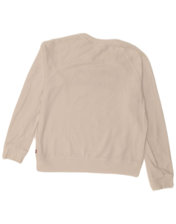 Damska bluza Levi's Graphic Oversized Sweter UK 10 Small White