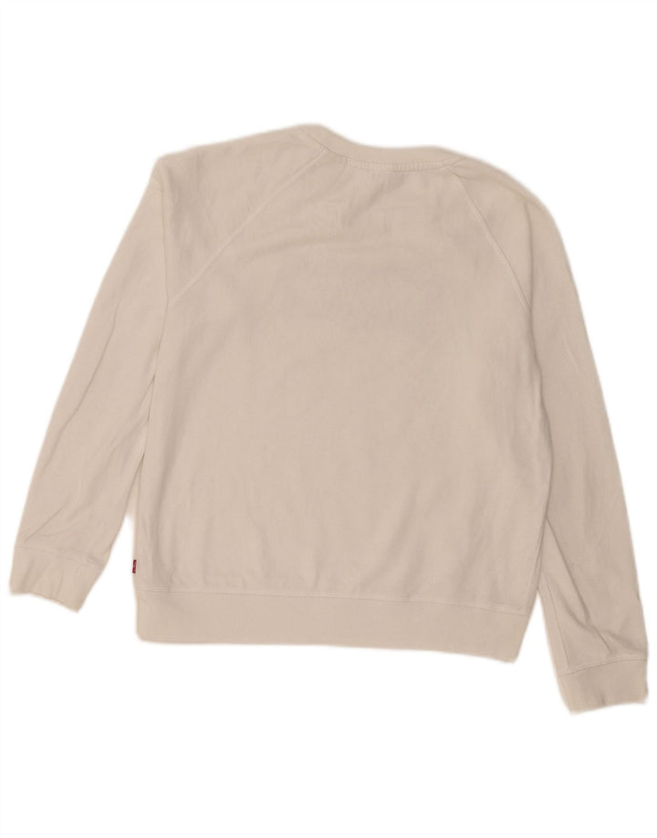 Damska bluza Levi's Graphic Oversized Sweter UK 10 Small White