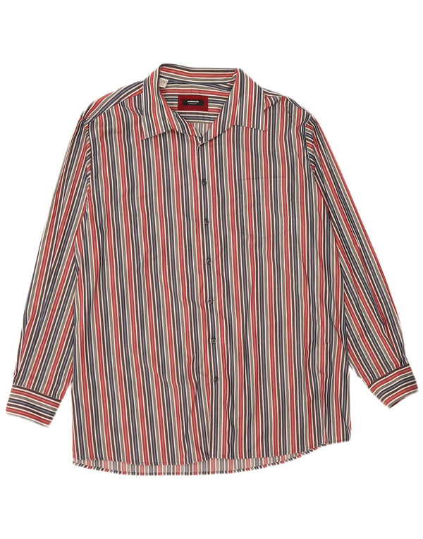 Koszula męska Walbusch, rozmiar 47/48, 2XL, wielobarwna, bawełniana w prążki