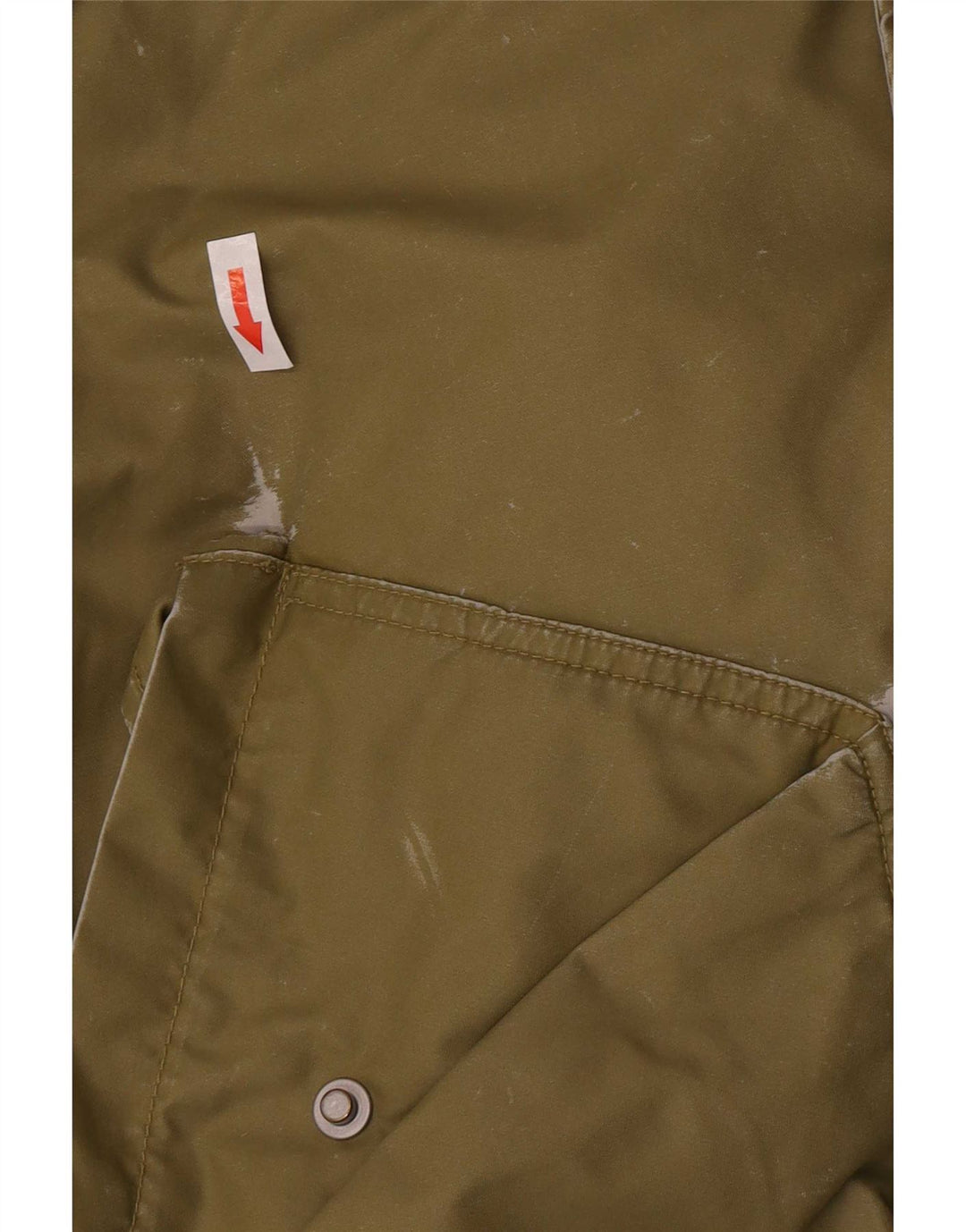 Chłopięca kurtka bomber z kapturem i grafiką Diesel, 13-14 lat, XL Khaki, poliamid