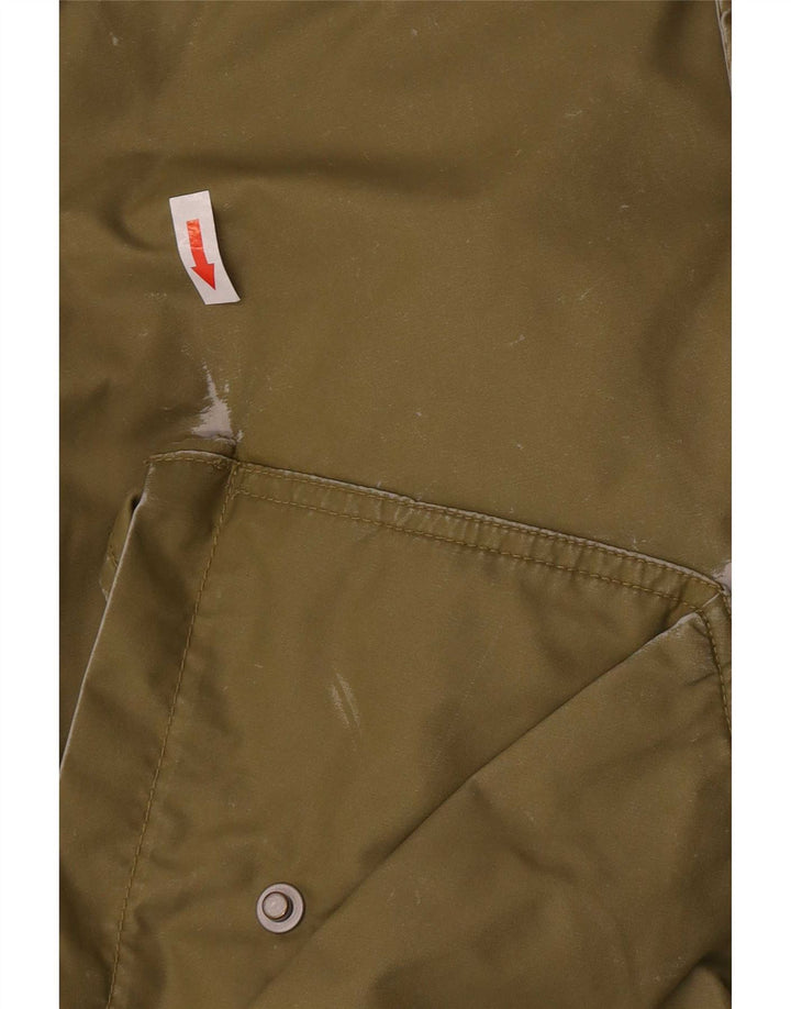 Chłopięca kurtka bomber z kapturem i grafiką Diesel, 13-14 lat, XL Khaki, poliamid
