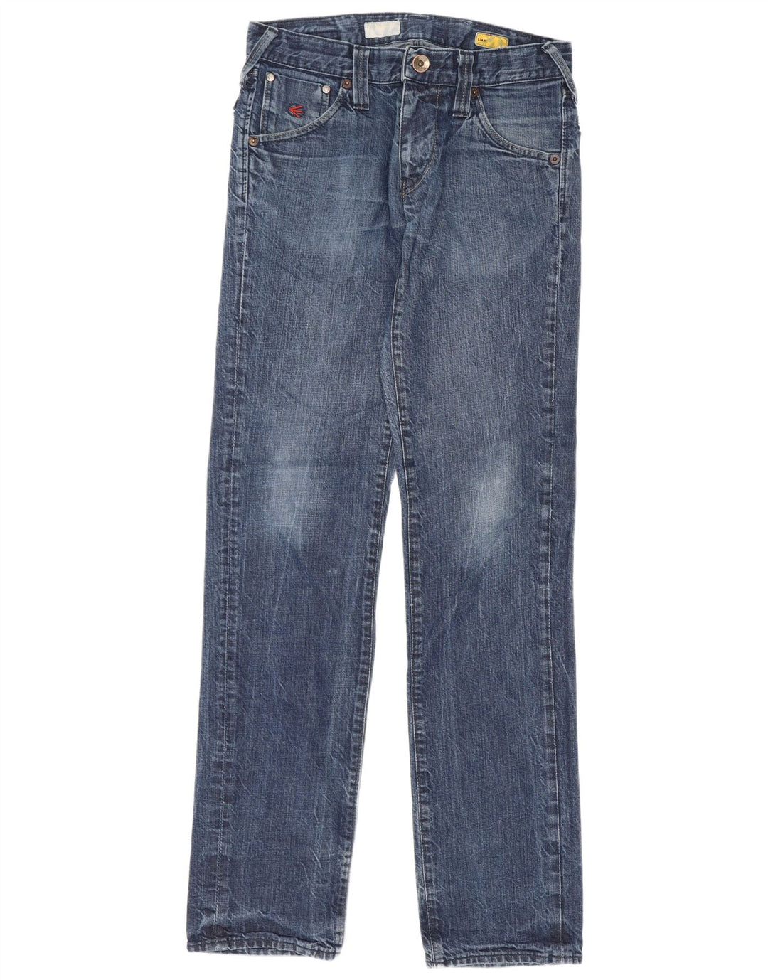 Damskie jeansy Energe Liam Straight W31 L36 Niebieskie bawełniane