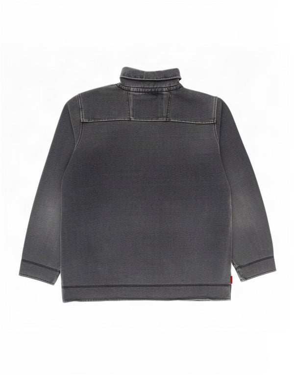 Crew Clothing Mens Zip Neck Sweatshirt Jumper Large Navy Blue Cotton