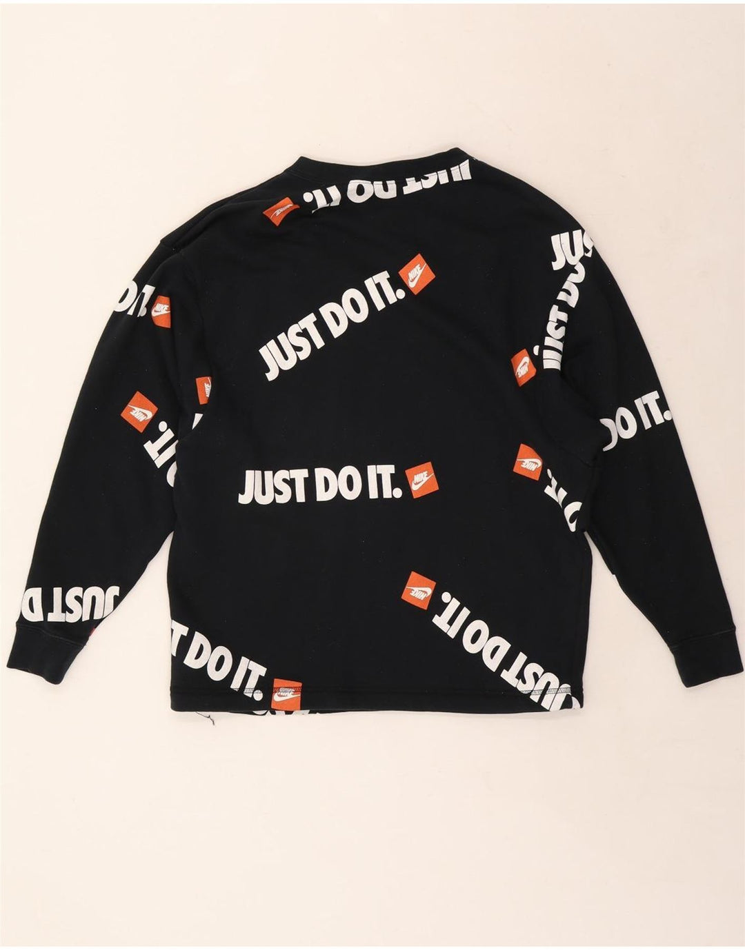 Męska bluza z grafiką NIKE, mała, granatowa, bawełniana