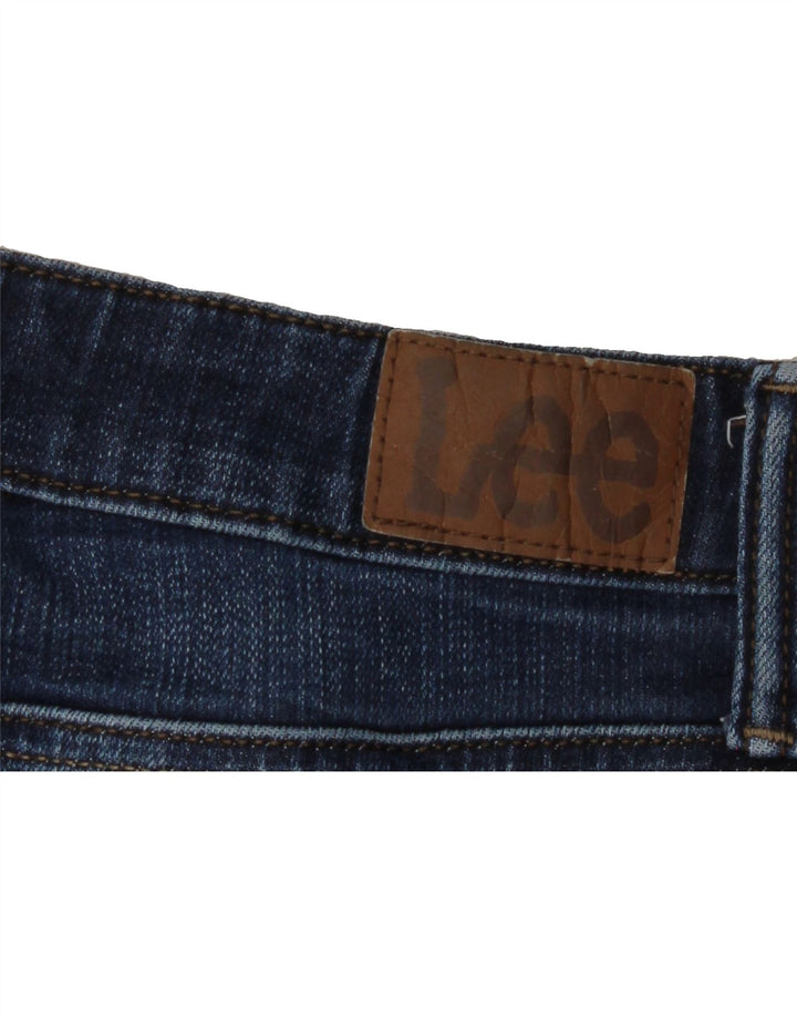LEE Womens Mid Rise Straight Regular Cropped Jeans W32 L25 Blue Vintage Lee and Second-Hand Lee from Messina Hembry 