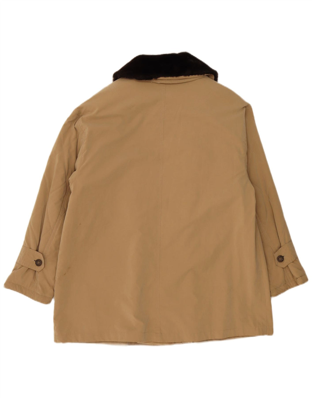 Damska kurtka oversize w stylu vintage, uk 18 XL, beżowy poliester