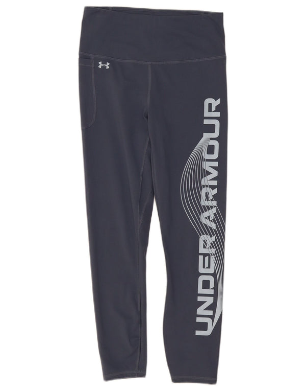Damskie legginsy Under Armour Graphic Crop UK 12, średni niebieski, poliester