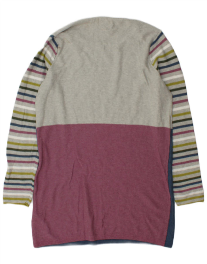 White Stuff Womens Long Sleeve Jumper Dress UK 14 Medium Grey Colourblock