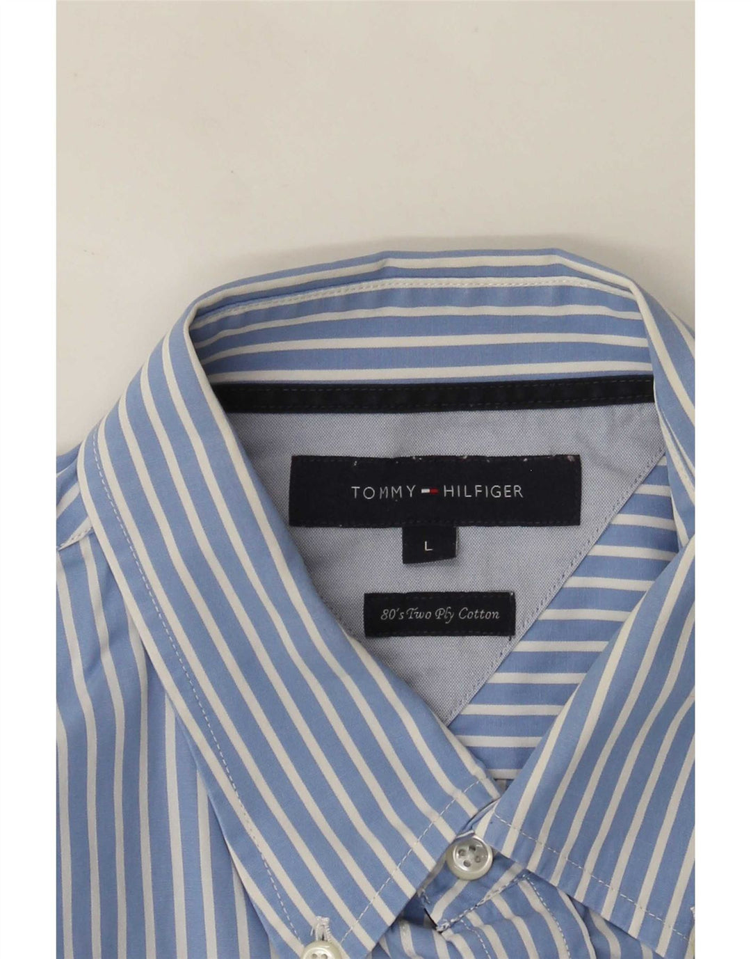 Koszula męska Tommy Hilfiger, duża, niebieska, bawełniana w prążki