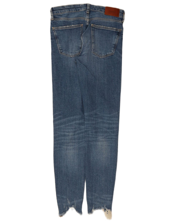 Damskie jeansy skinny Zara EU 36 XS W26 L27 Niebieskie bawełniane
