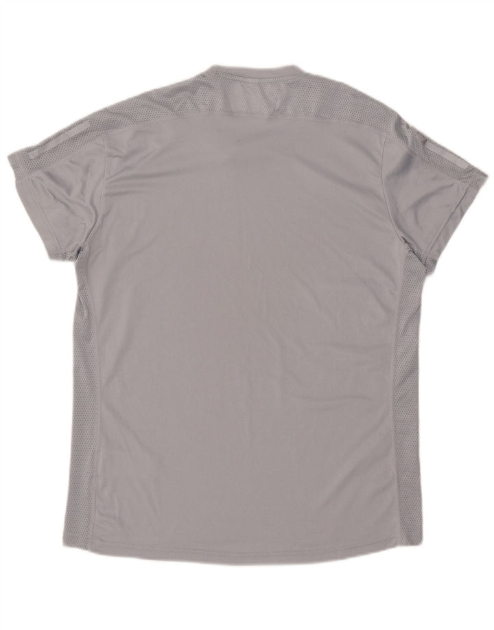 T-shirt męski ADIDAS Top, średni szary poliester