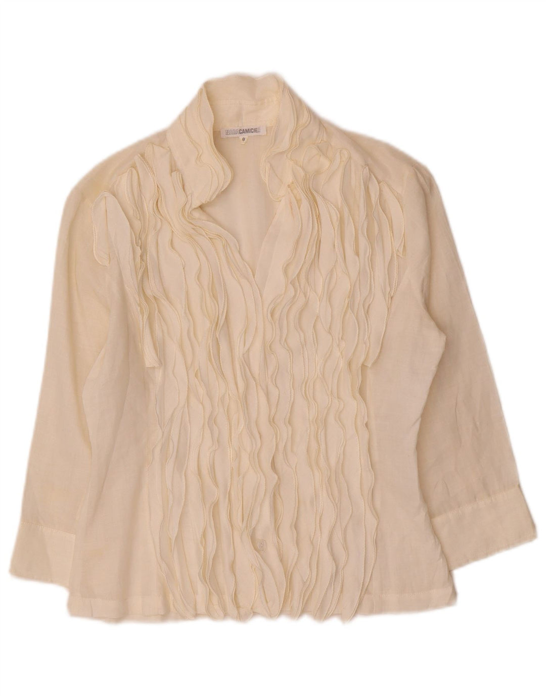 Damska bluzka koszulowa oversize z rękawem 3/4 Naracamicie US 0 XS Off White