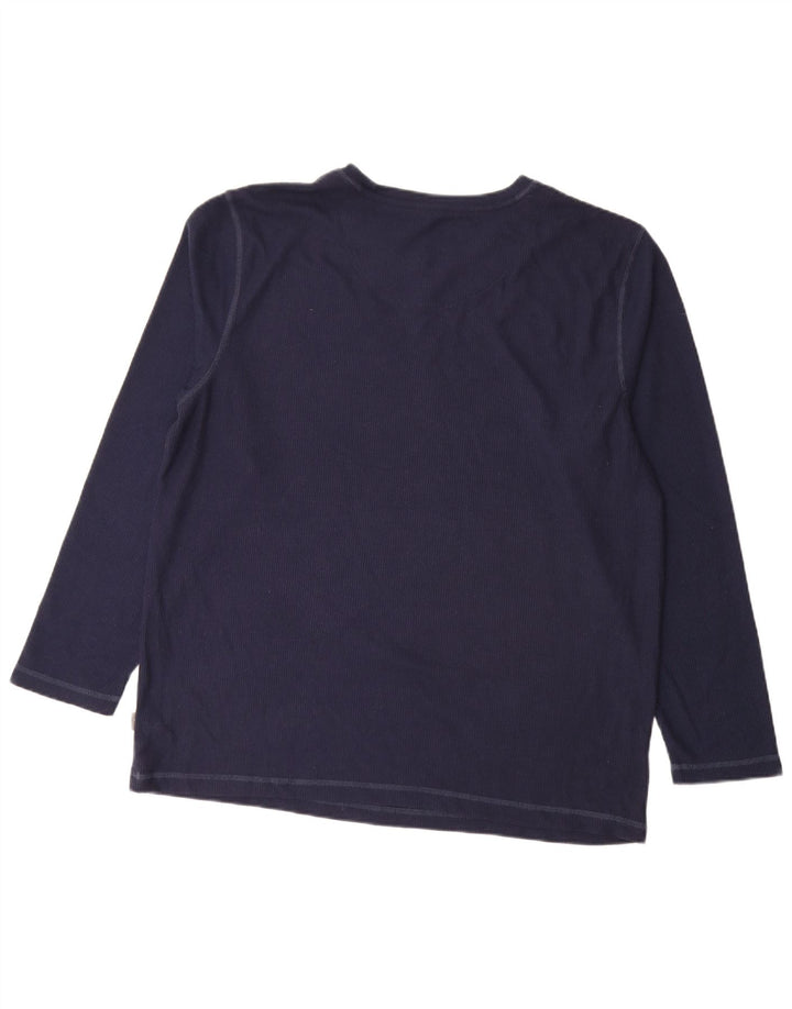Eddie Bauer Męski top z długim rękawem XL, granatowy, poliester