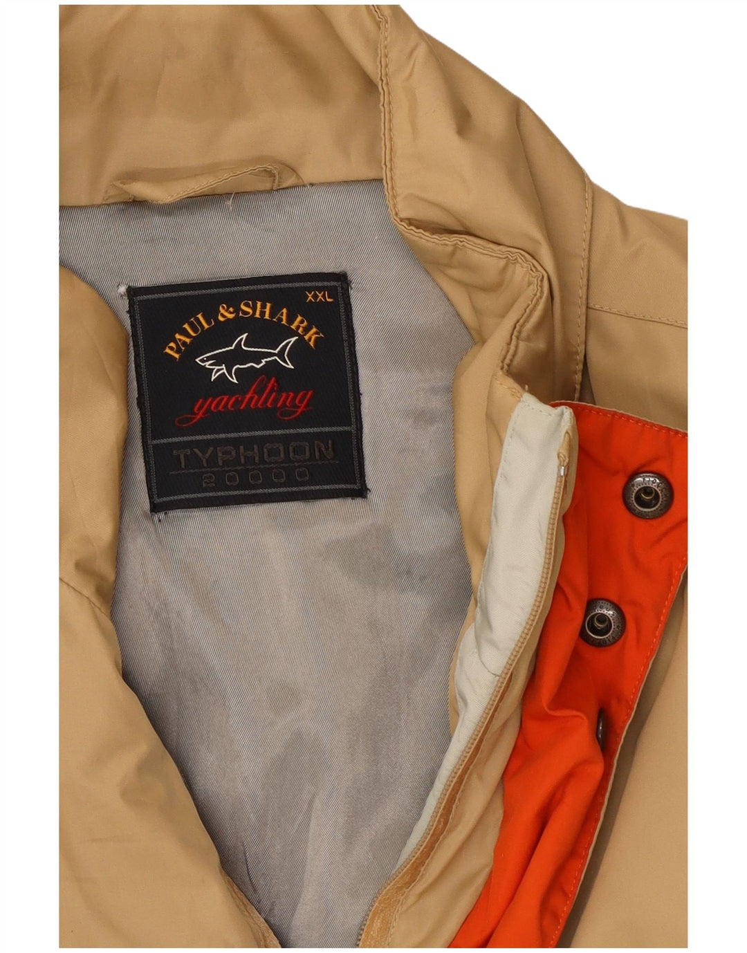 Męska ocieplana kurtka Paul & Shark UK 44 2XL Beżowy poliester