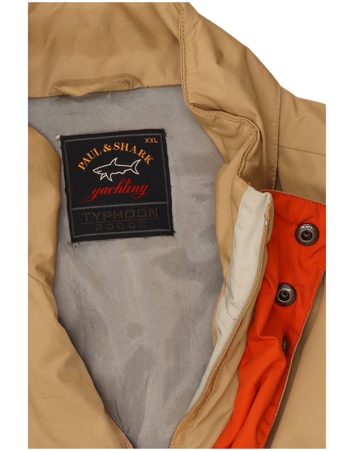 Męska ocieplana kurtka Paul & Shark UK 44 2XL Beżowy poliester