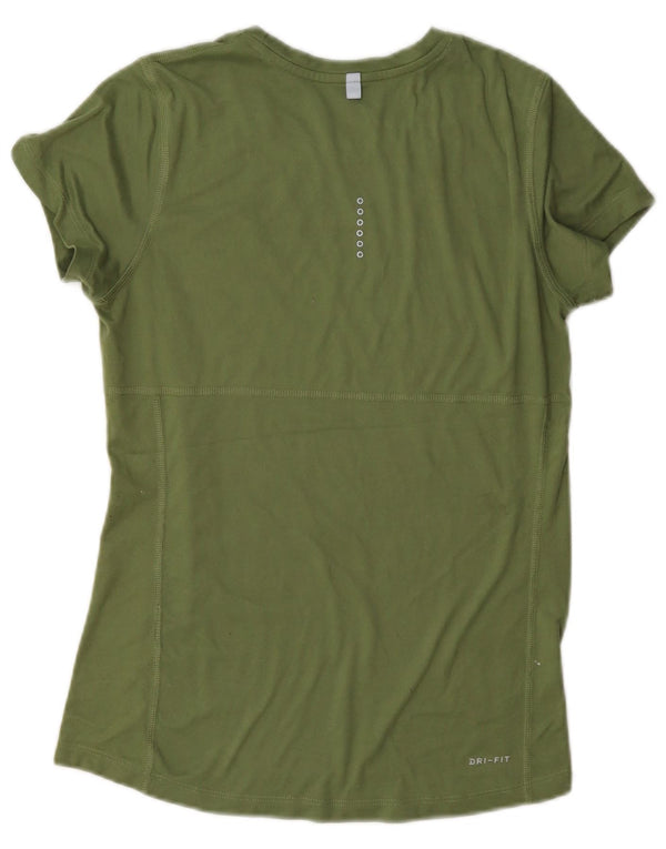 Damska koszulka Nike Dri Fit Top UK 10, mała, zielona