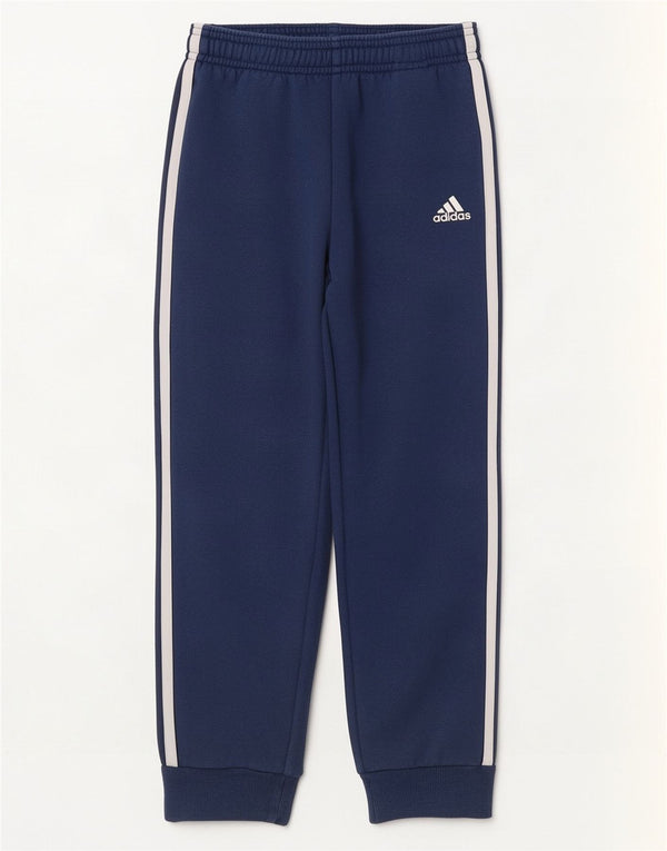 Adidas Chłopięce Spodnie Dresowe Joggery 6-7 Lat Granatowe Bawełniane