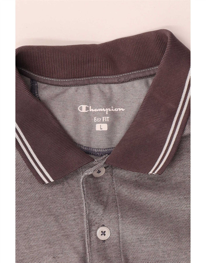 Męska koszulka polo Champion Easy Fit, duża, szara