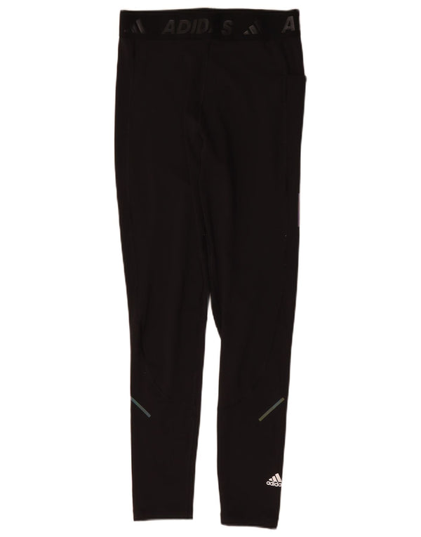 Damskie legginsy Adidas Aeroready Graphic UK 12/14 średnie czarne