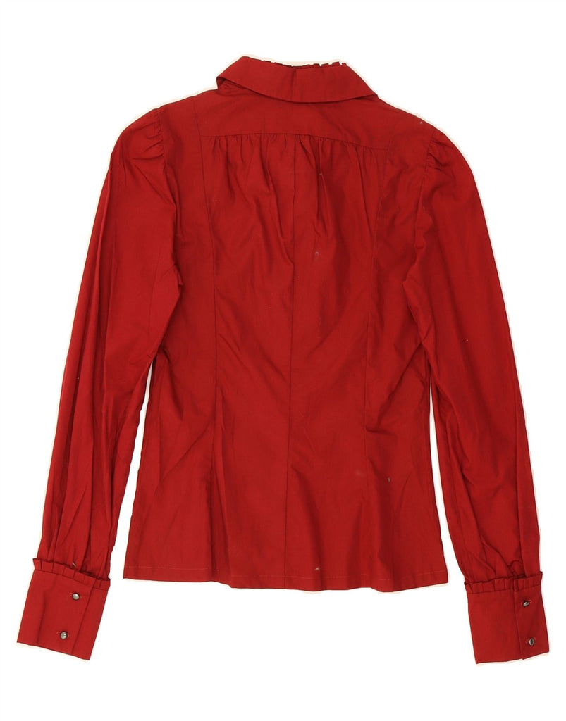 KENZO Womens Shirt Blouse IT 36 XS Red Cotton Vintage Kenzo and Second-Hand Kenzo from Messina Hembry 