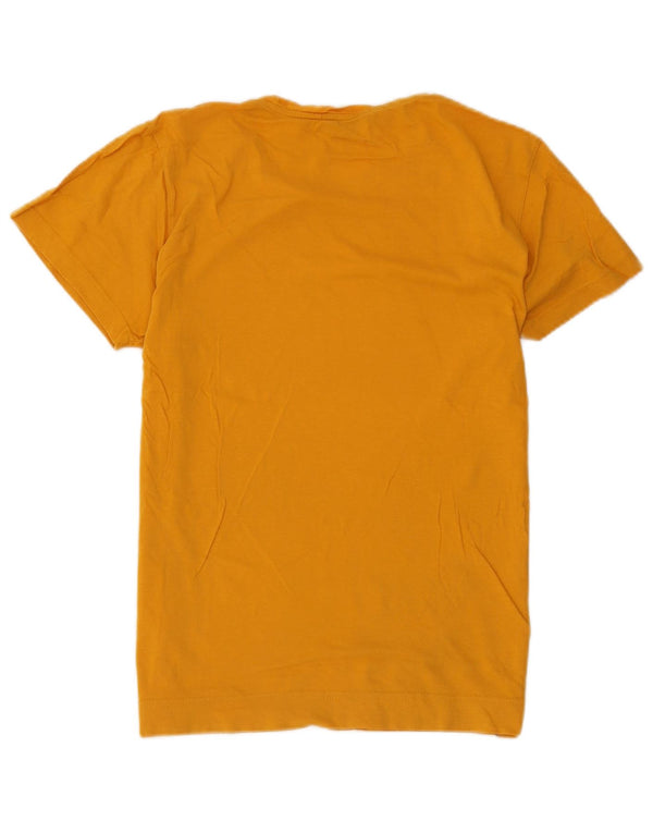 Męski T-shirt z grafiką Gianfranco Ferre Top IT 48 Small, żółty, bawełniany