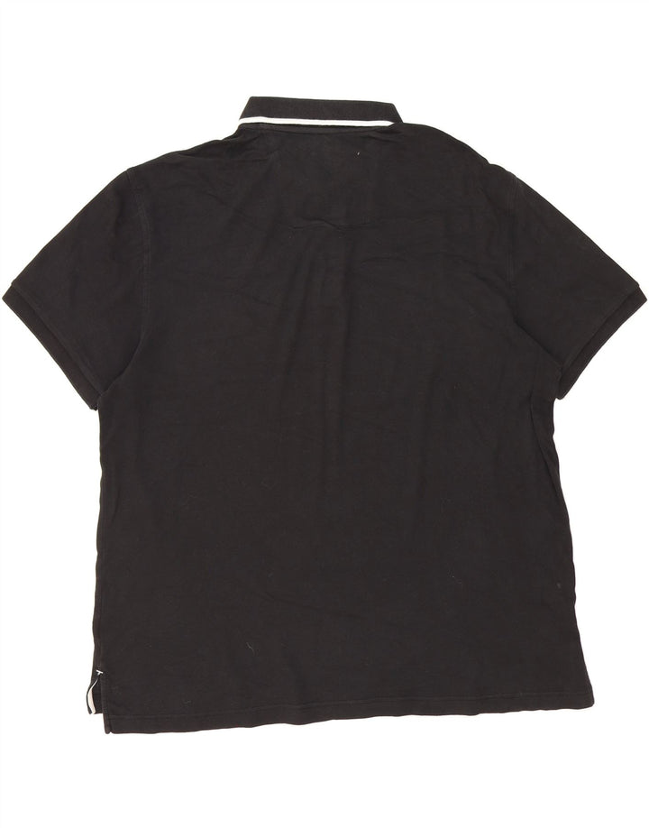 NAUTICA Mens Polo Shirt 2XL Black Cotton Vintage Nautica and Second-Hand Nautica from Messina Hembry 