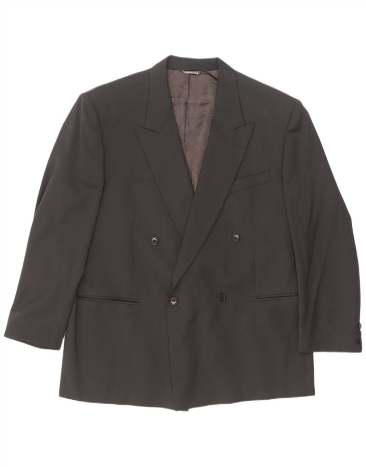 Męska marynarka dwurzędowa Ing Loro Piona & Co. IT 58 4XL czarna