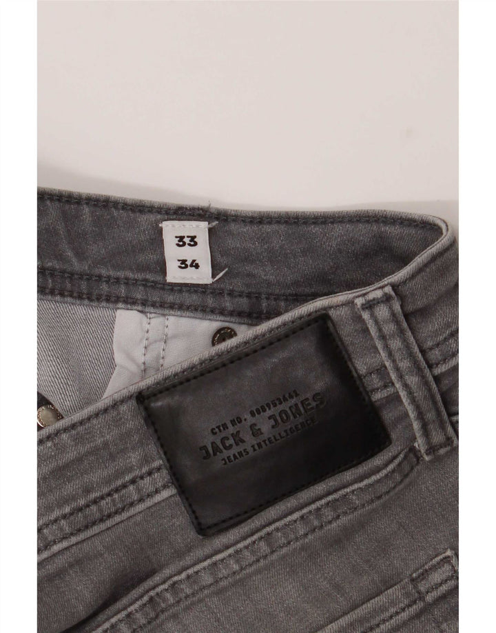 Męskie jeansy Jack & Jones GLENN Slim W33 L34 Szare