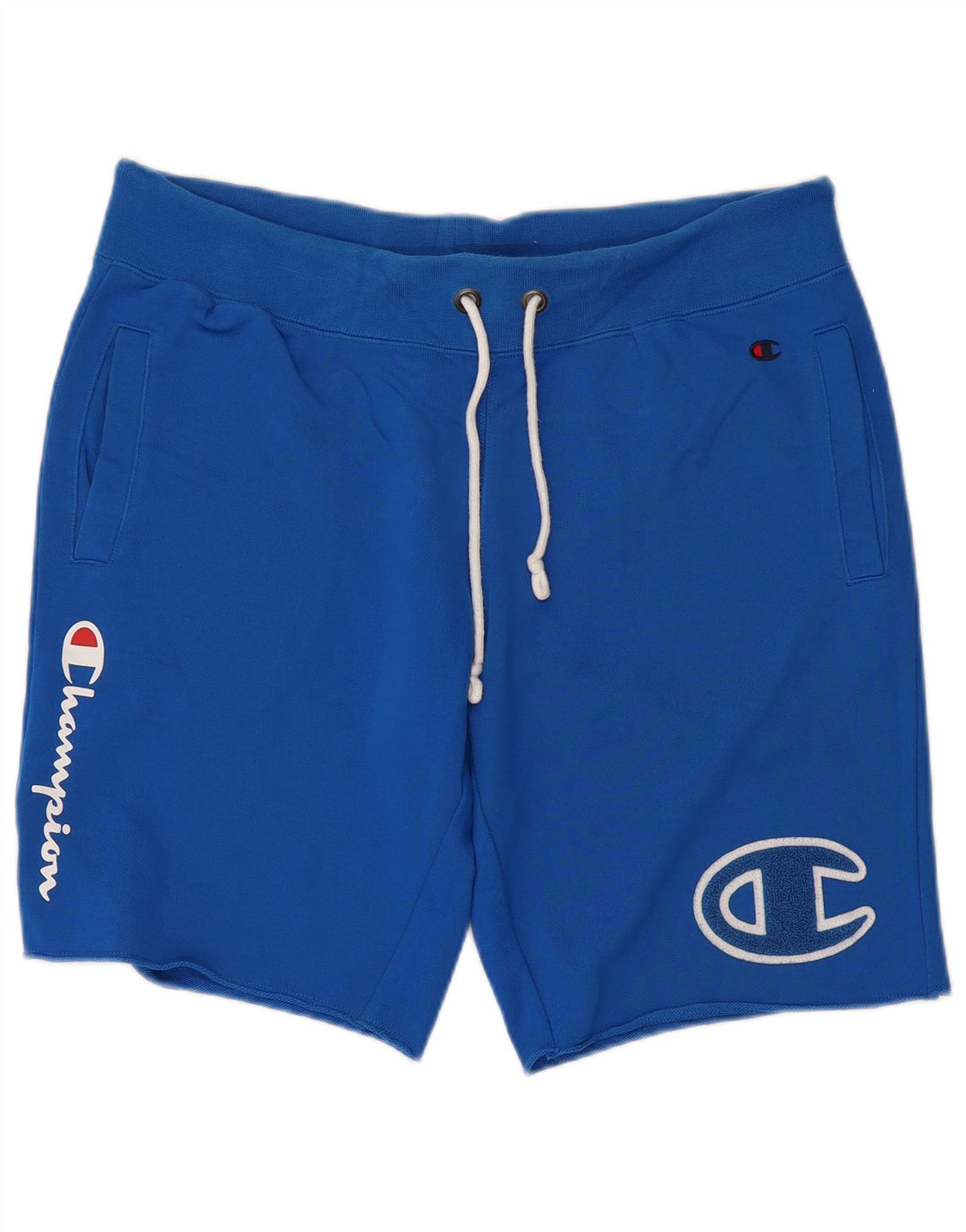 Męskie spodenki sportowe Champion Graphic, duże, niebieskie, bawełniane