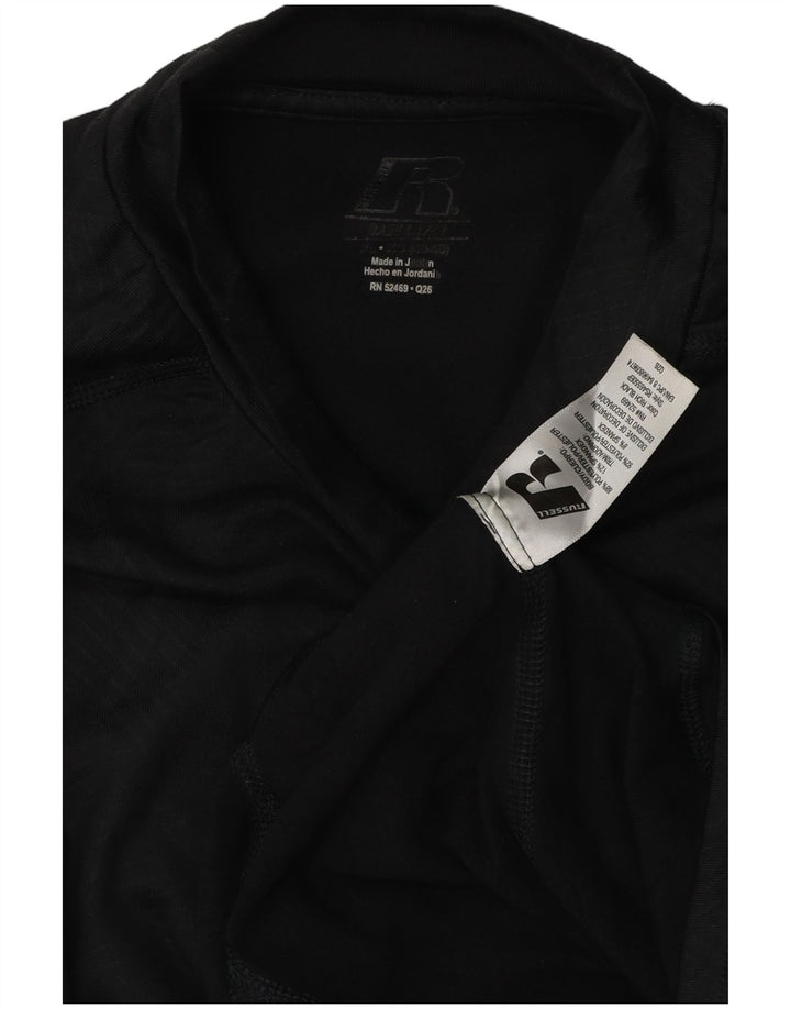 Męski top Russell Athletic Dri-Power Graphic z długim rękawem XL, czarny, geometryczny