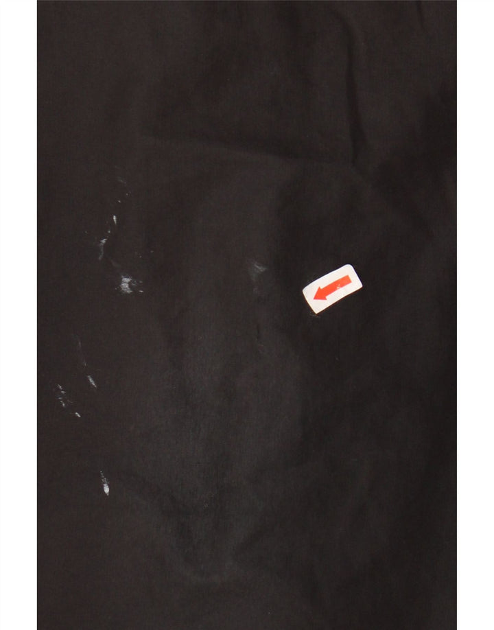 Męskie spodnie dresowe ADIDAS z grafiką, duże, czarne, poliestrowe