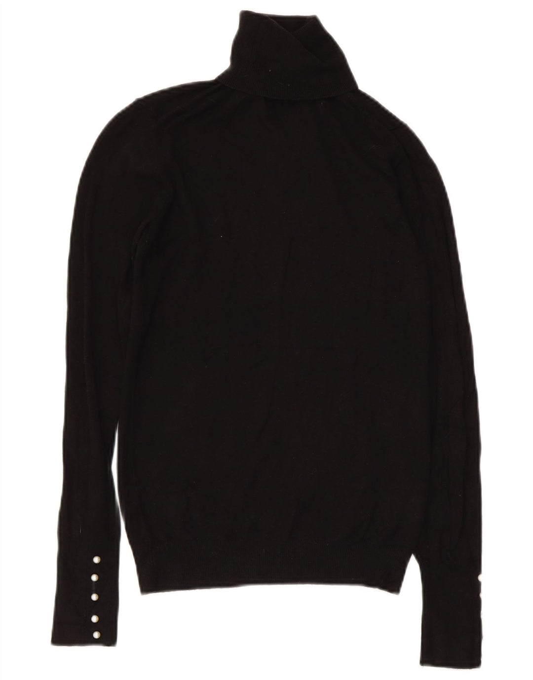Damski sweter z golfem Zara UK 8 Small Black Wiskoza