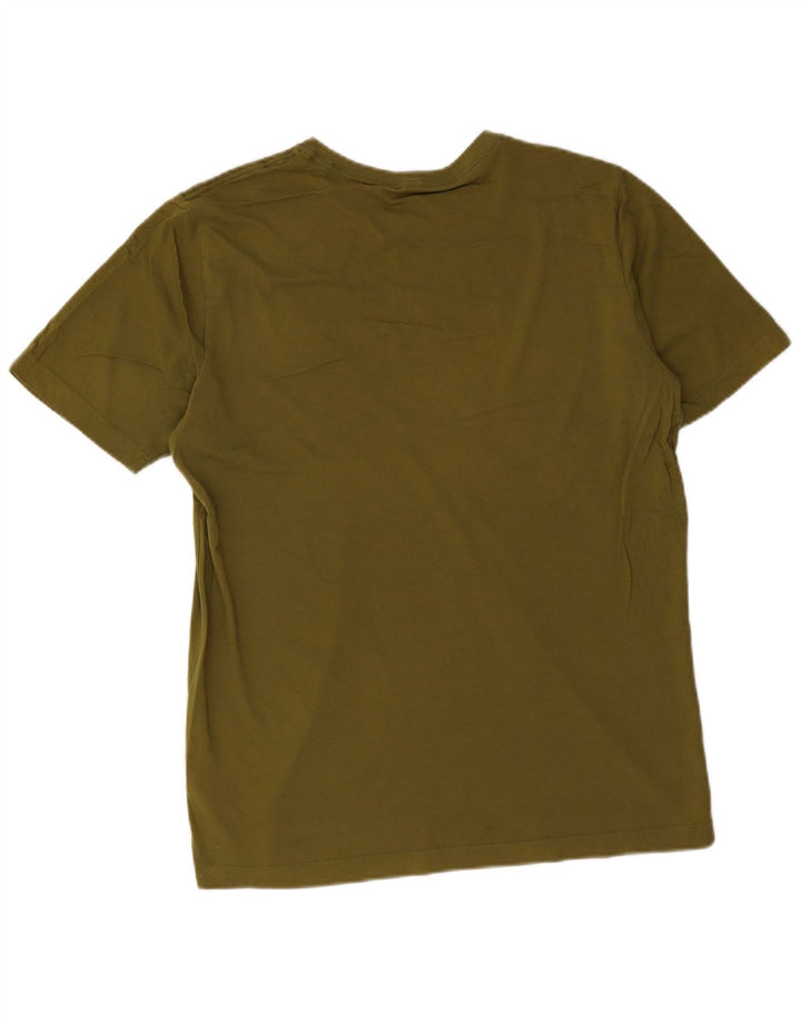 Męska koszulka z grafiką Puma, średnia, bawełniana khaki