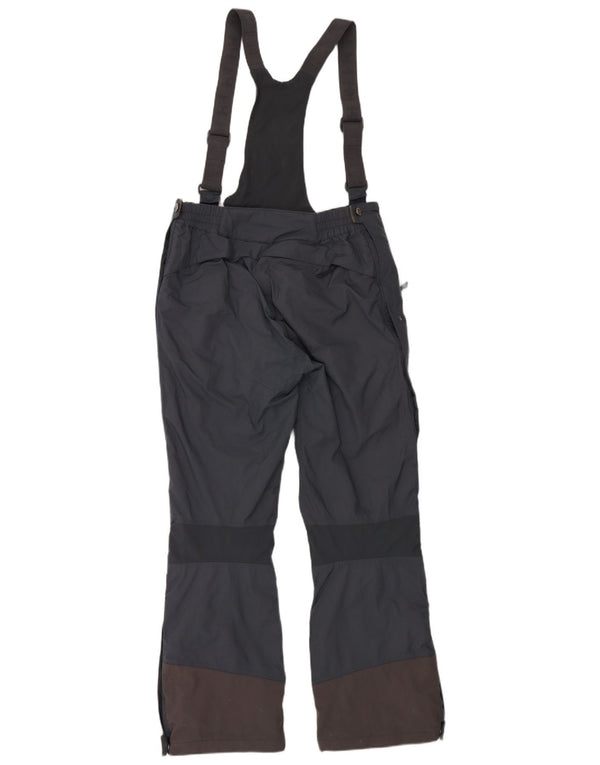 Spodnie narciarskie damskie Helly Hansen ogrodniczki UK 16, duże, szare, z blokami kolorów