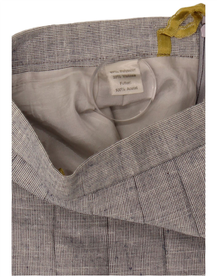 Damska plisowana spódnica Midi w stylu vintage W26 Mały szary poliester