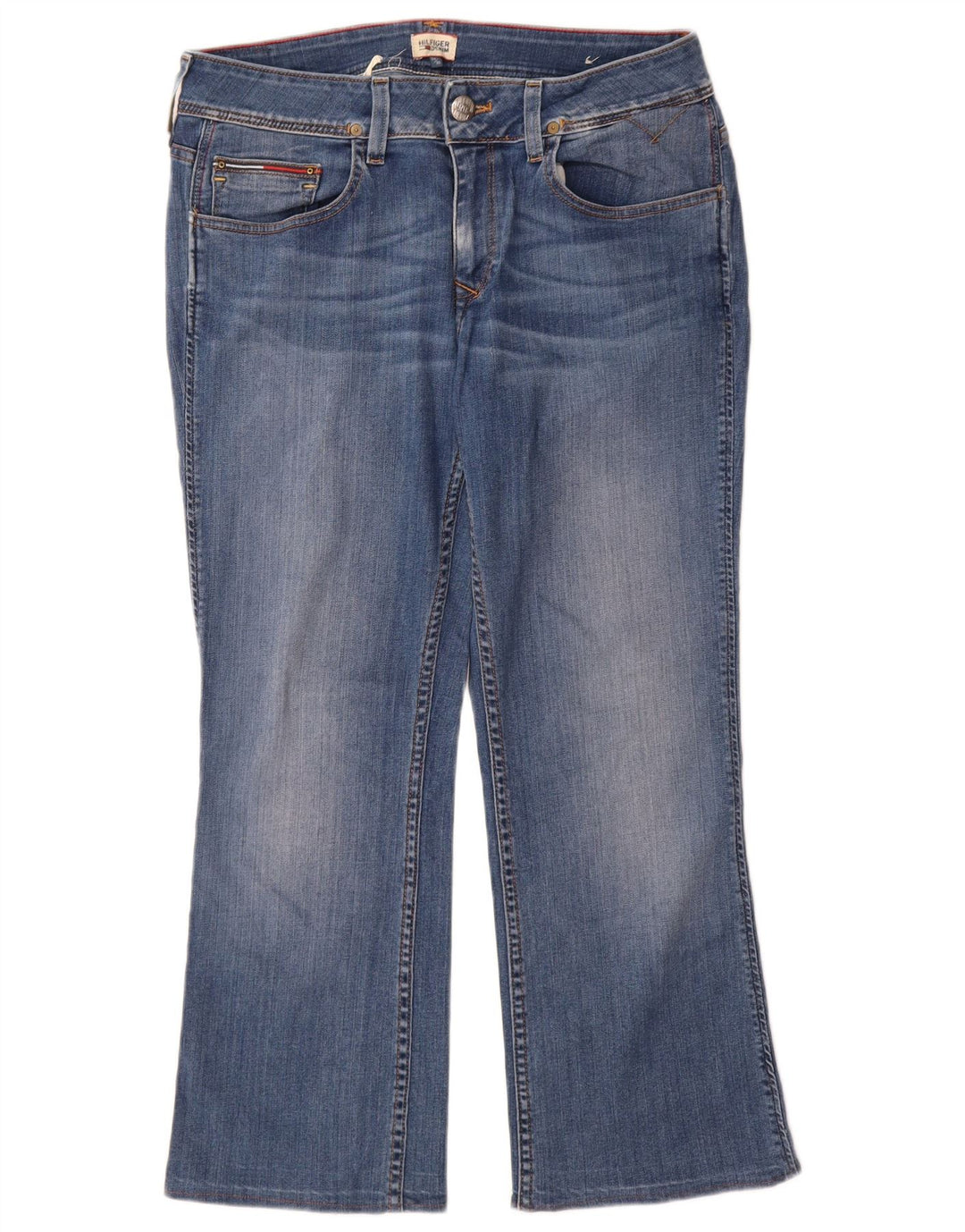 Damskie proste dżinsy Tommy Hilfiger W33 L26 Niebieskie bawełniane